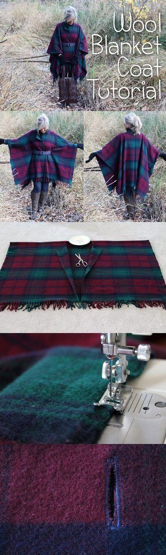 Wool Blanket Coat Tutorial Wool Blanket Coat Tutorial