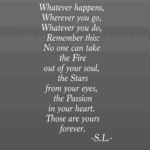 Whatever happens