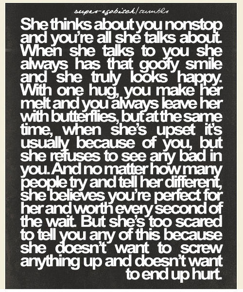 She Loves You But She's Scared