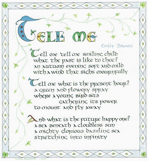 Tell Me - Emily Bronte