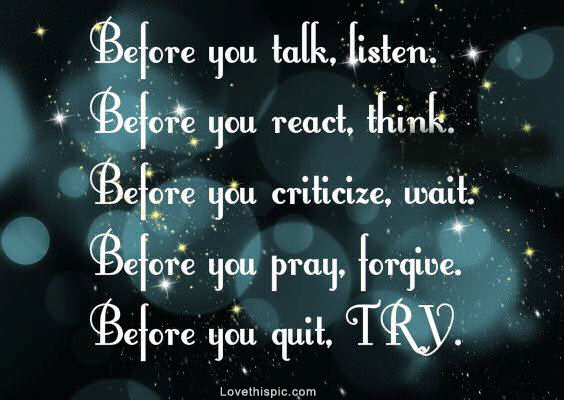 before you before you