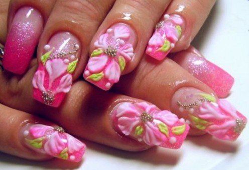 pink nails