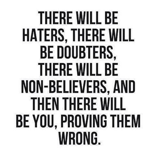 Then there will be you