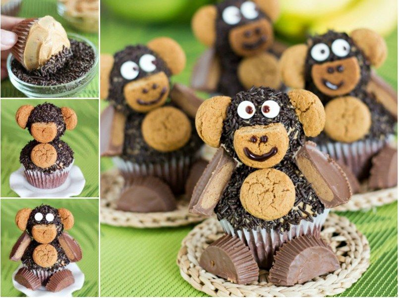 How to peanut butter monkey cupcakes