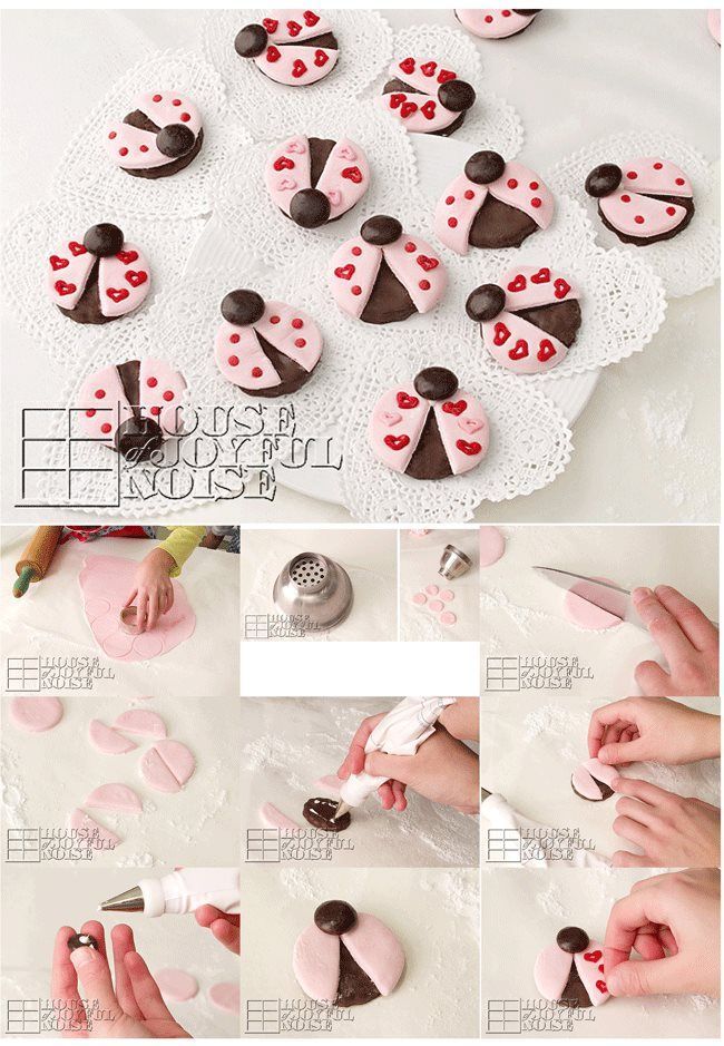 DIY Lady Bug Love Cookies DIY Lady Bug Love Cookies
