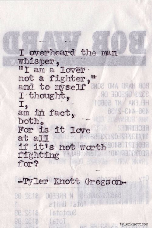 Lover and Fighter