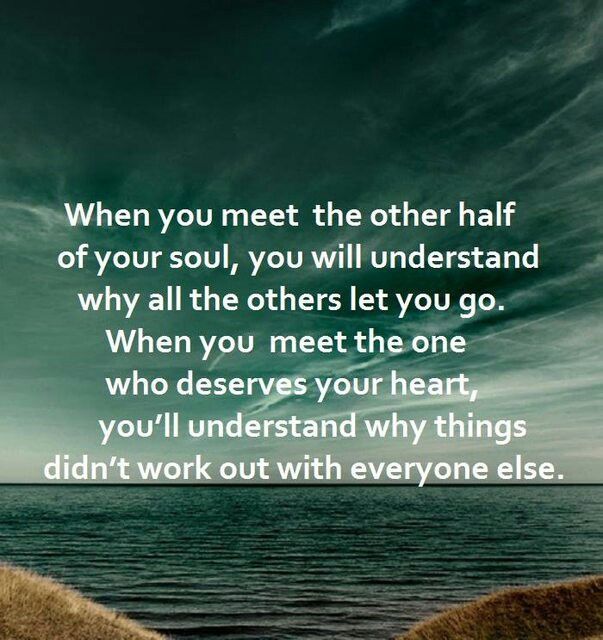 When you meet your other half