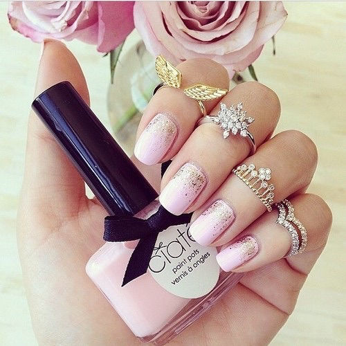 Pretty Pink Princess Nails