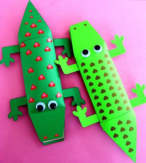 Valentines day alligator craft Valentines day alligator craft
