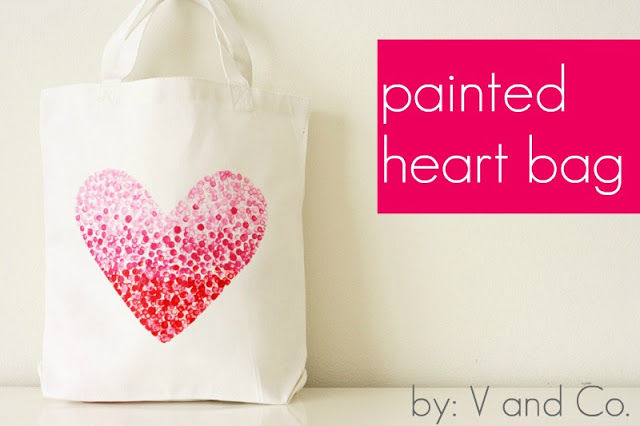 How to make a painted heart bag