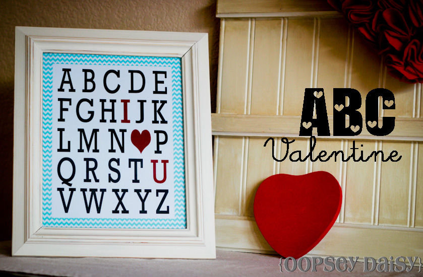 ABC Valentines Day Craft ABC Valentines Day Craft