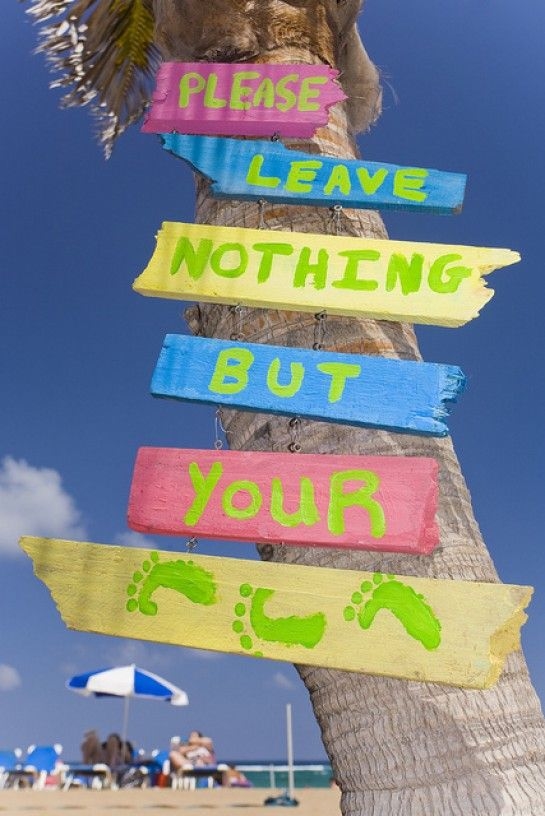 Beach Sign Beach Sign