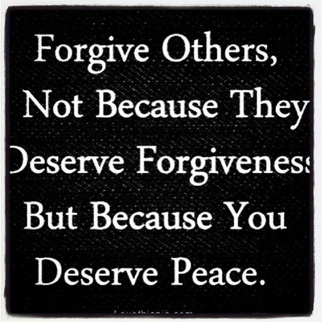 Forgive others