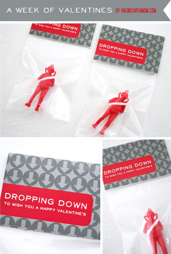 Paratrooper Valentines Day Craft and Printable