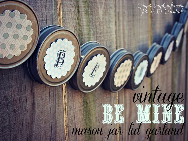 How to make a vintage be mine mason jar How to make a vintage be mine mason jar