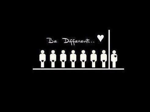 Be different 