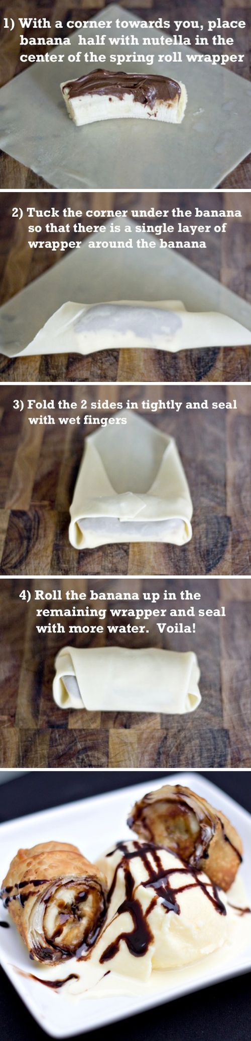 DIY Banana Nutella Wraps