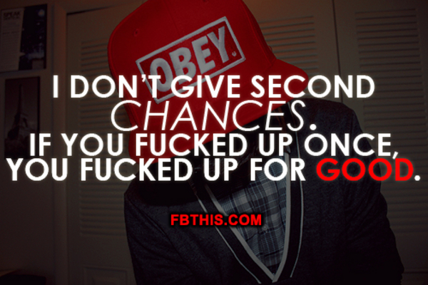 No Second Chances