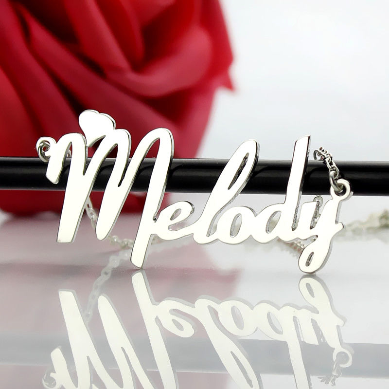 Fiolex Girls Fonts Heart Name Necklace Fiolex Girls Fonts Heart Name Necklace