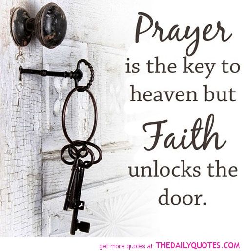 Prayer is key