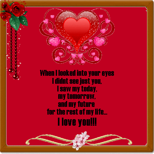 When I looked into your eyes....