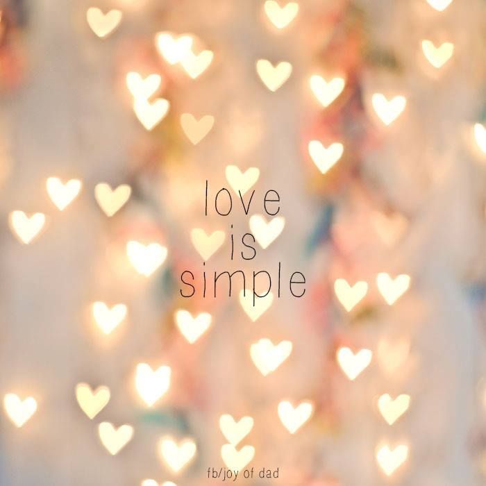 love is simple love is simple