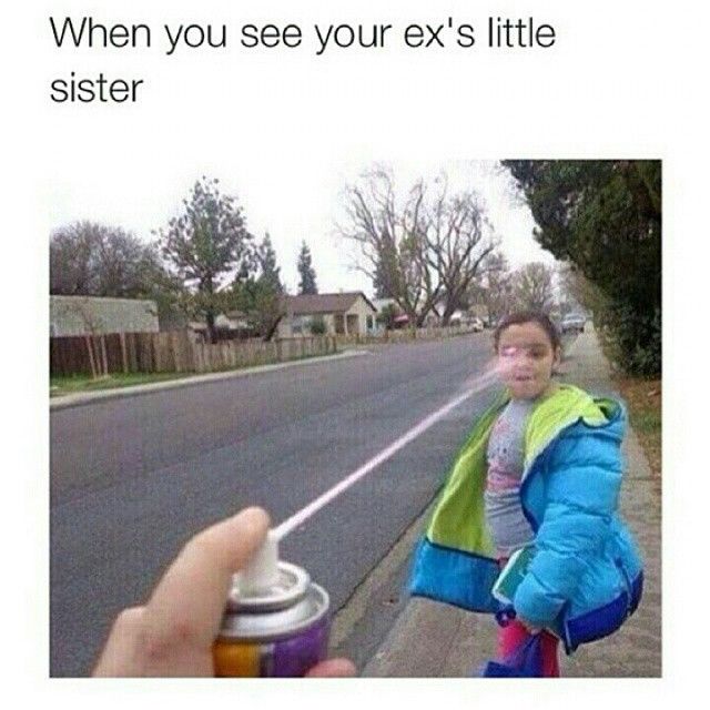 When you see your ex's little sister