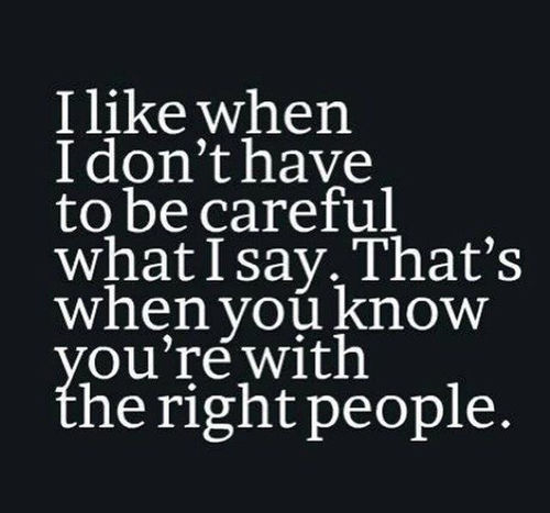 with the right people