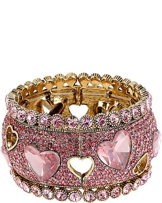 Pink Diamond Ring with Heart Stones Pink Diamond Ring with Heart Stones