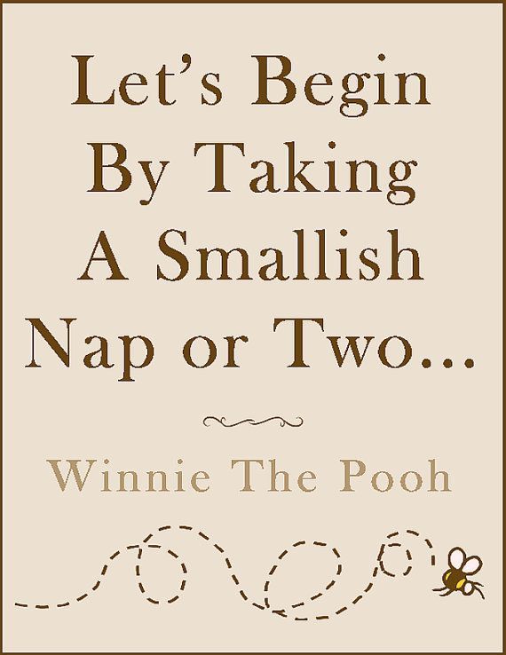 Pooh and naps