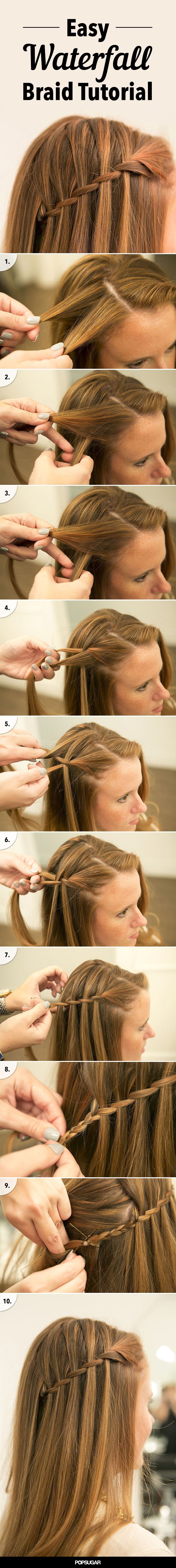 DIY Waterfall Braid
