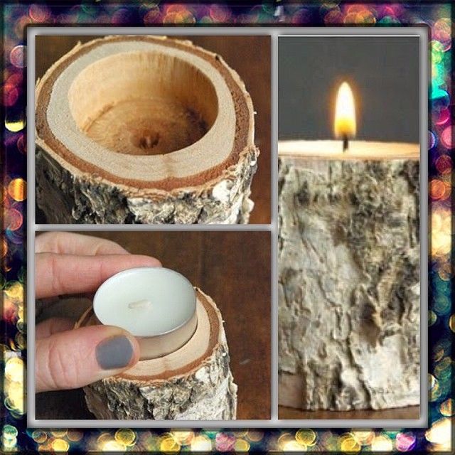 Old Log Candle