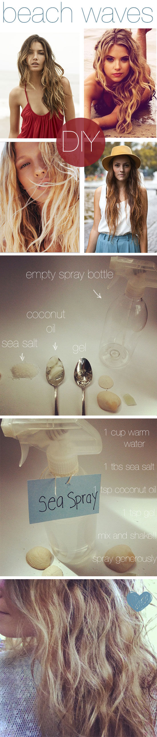 DIY Beach Hair DIY Beach Hair