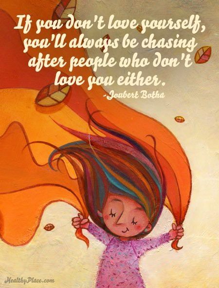 If you don't love yourself