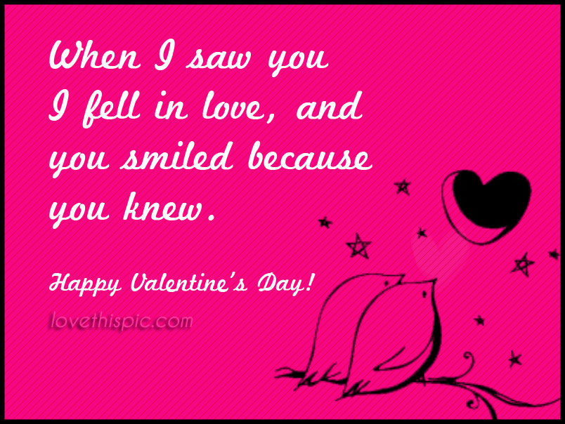 When I saw you When I saw you