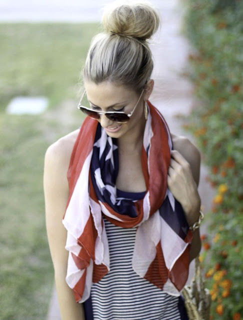 4th of July scarf