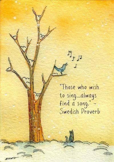 Those who wish to sing