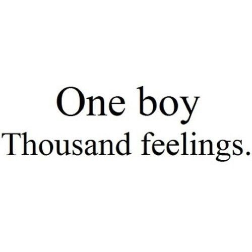 One boy, thousand feelings