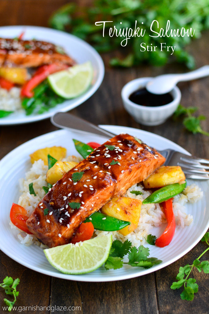 How to make teriyaki salmon stir fry