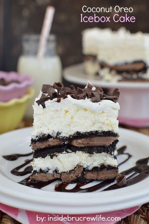 How to make an coconut oreo icebox cake