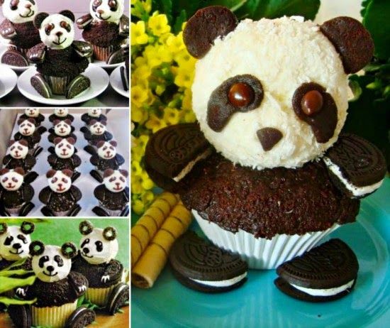 How to make panda cupcakes How to make panda cupcakes