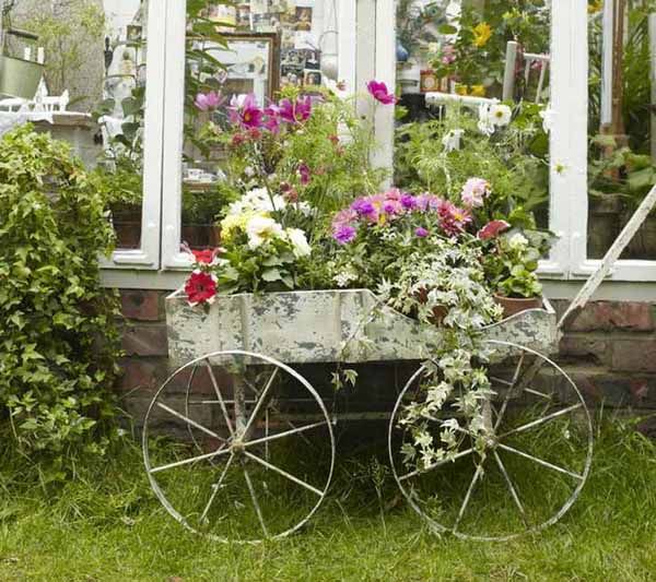 Vintage Cart Planter Vintage Cart Planter