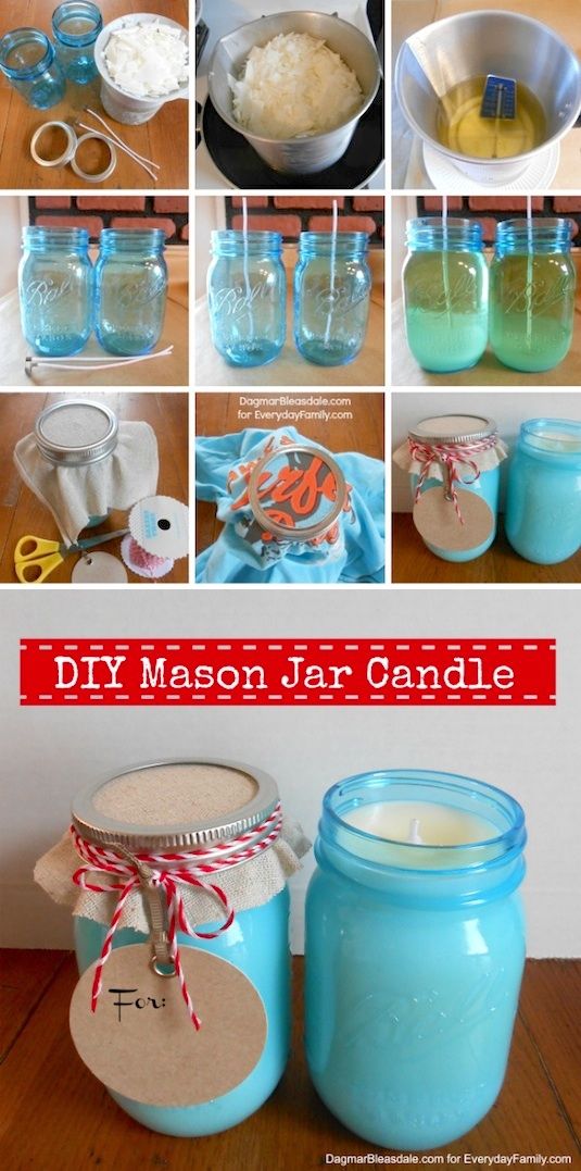 DIY Mason Jar Candles
