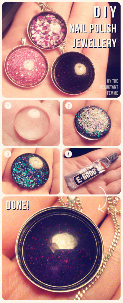 DIY Nail Polish Jewelry DIY Nail Polish Jewelry