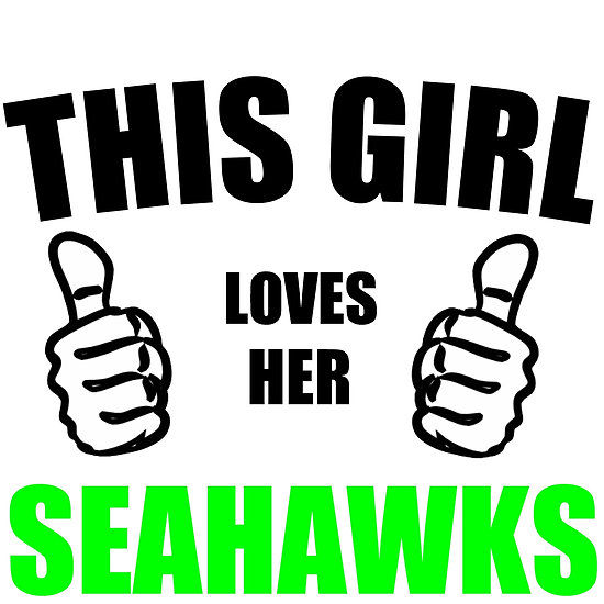 This girl loves her seahawks