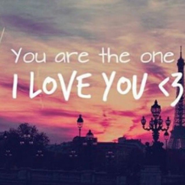 I love you