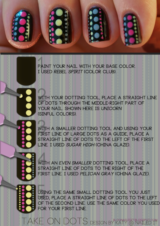 Polka Dot Nail Tutorial