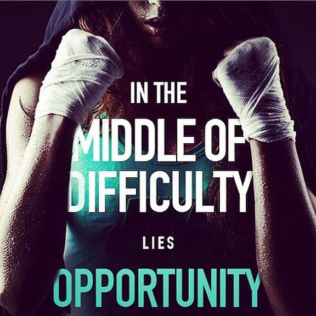 In the middle difficulty lies opportunity