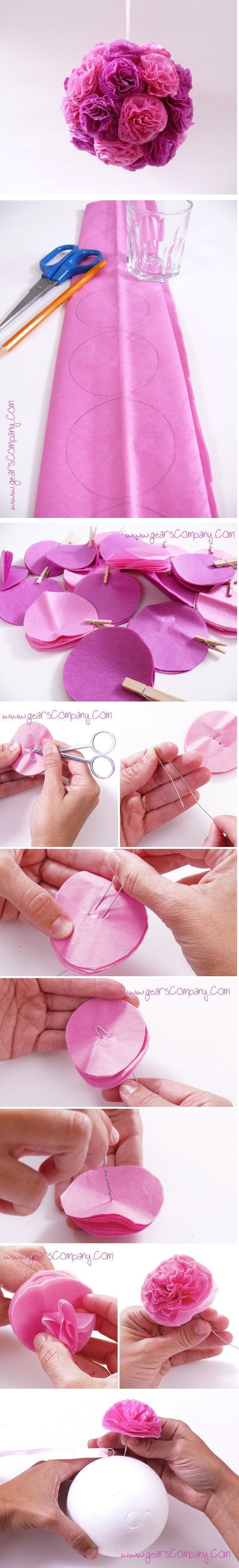 DIY Hanging Pom Poms