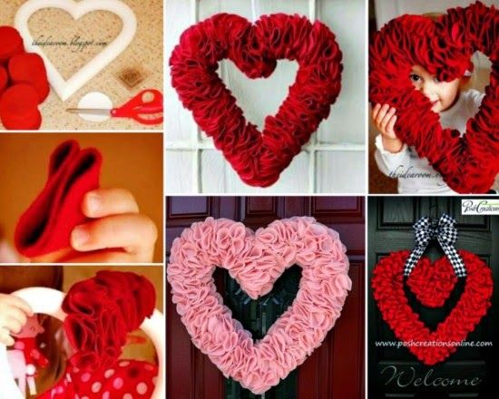 How to make a no sew heart wreath How to make a no sew heart wreath